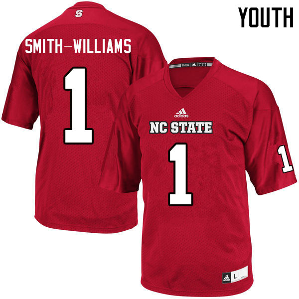 Youth #1 James Smith-Williams NC State Wolfpack College Football Jerseys Sale-Red